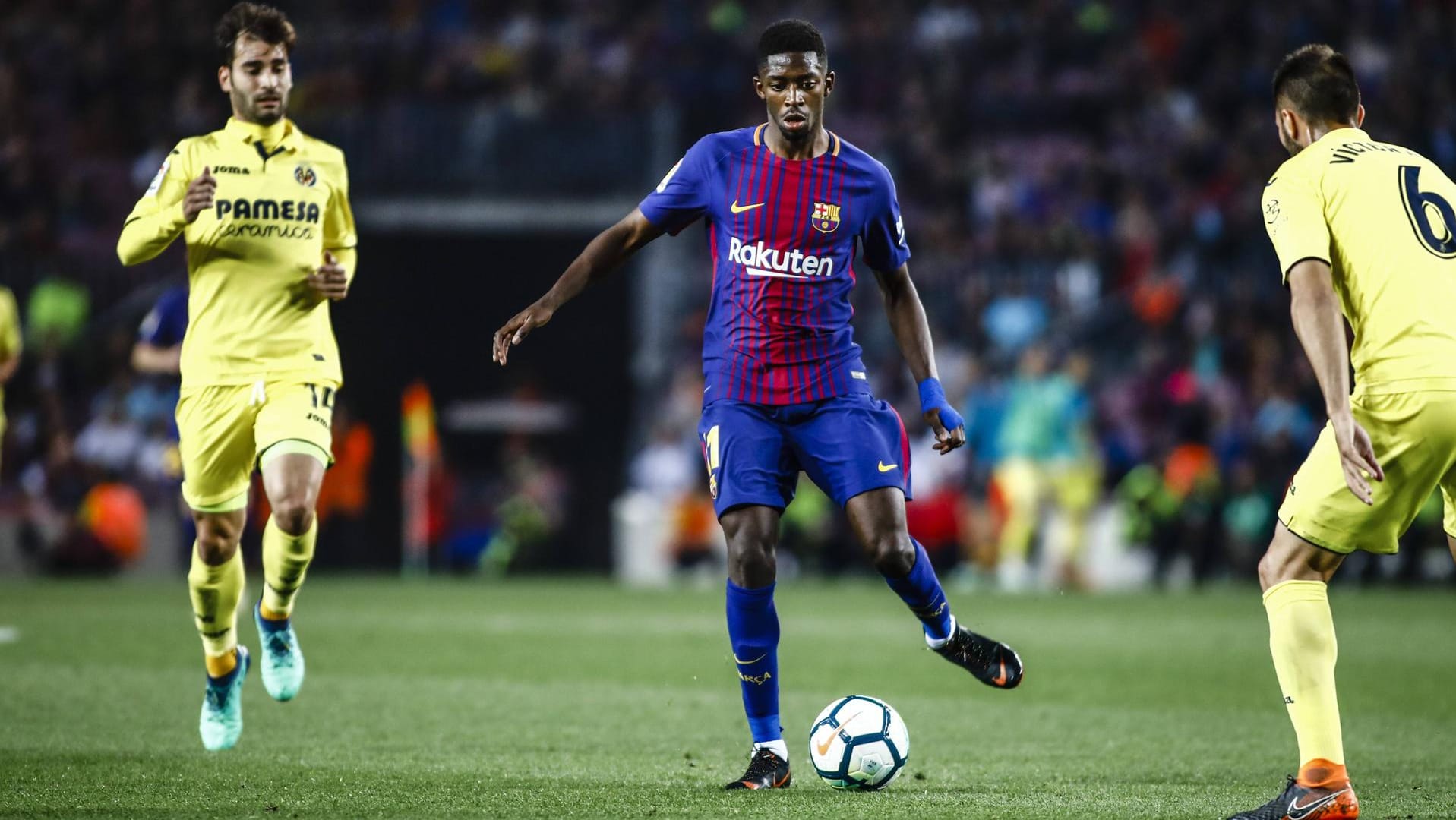 Ex-BVB-Star Ousmane Dembélé: Dem Franzosen gelangen gegen Villarreal in der Schlussphase zwei Treffer.