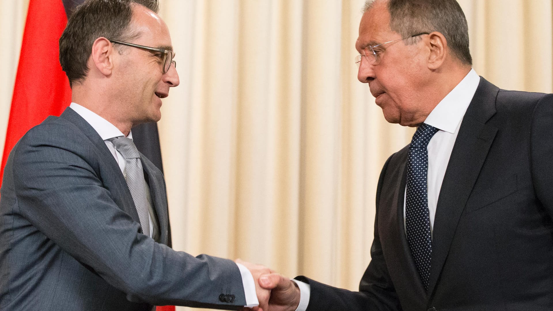 Bundesaußenminister Heiko Maas zu Besuch bei seinem russischen Amtskollegen Sergej Lawrow: Sie demonstrierten Einigkeit statt Streit. Bundesaußenminister Heiko Maas zu Besuch bei seinem russischen Amtskollegen Sergej Lawrow: Sie demonstrierten Einigkeit statt Streit.