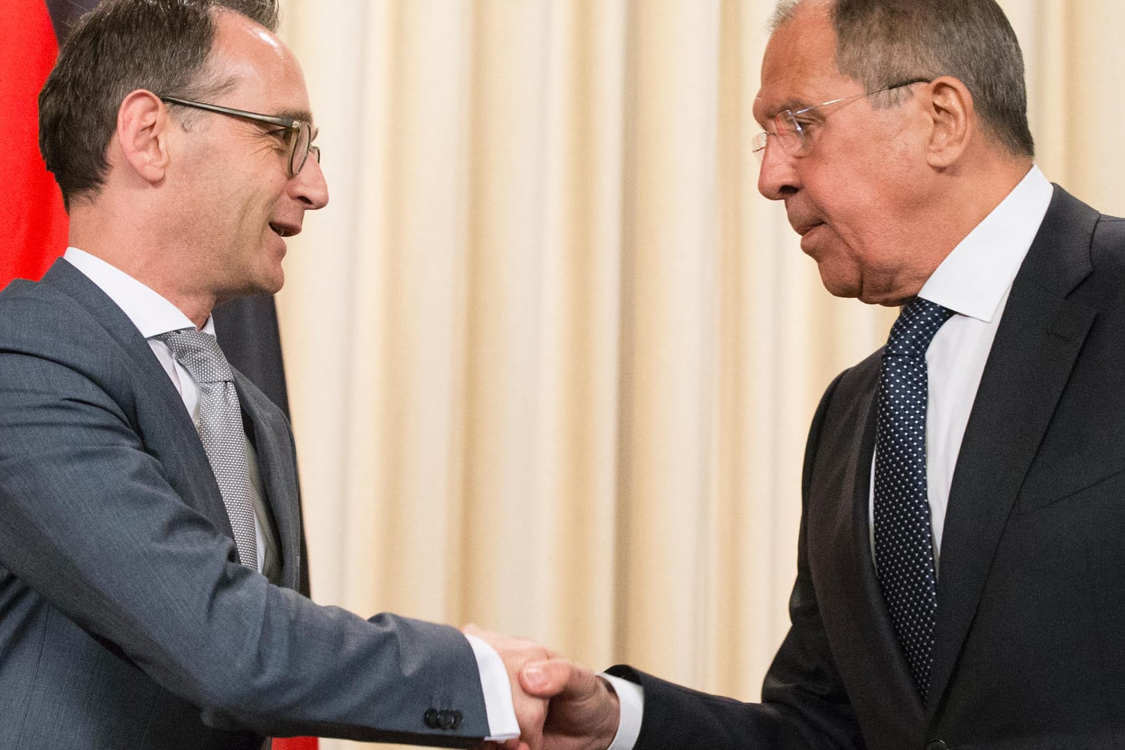 Bundesaußenminister Heiko Maas zu Besuch bei seinem russischen Amtskollegen Sergej Lawrow: Sie demonstrierten Einigkeit statt Streit.