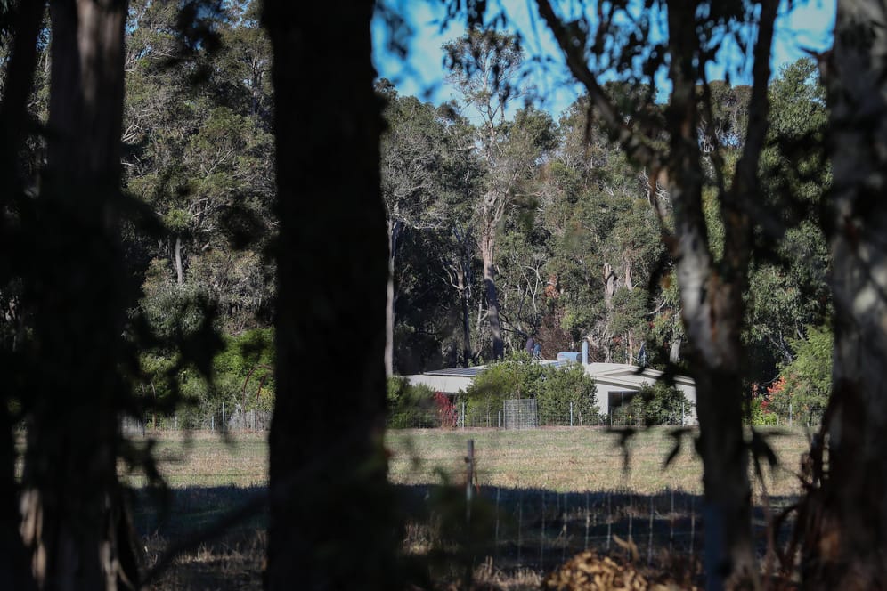 Ein Blick auf die Farm in Osmington (Australien), auf der sieben Leichen gefunden wurden: Sie liegt 270 Kilometer entfernt von Perth, der einzigen Großstadt an Australiens Westküste.