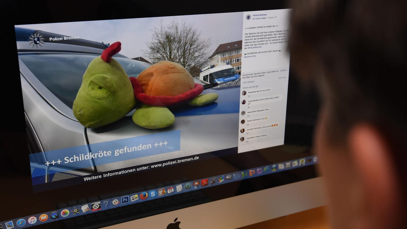 Aufruf der Polizei Bremen auf Facebook: Gefundene Gegenstände werden zunehmend in den Sozialen Medien veröffentlicht.