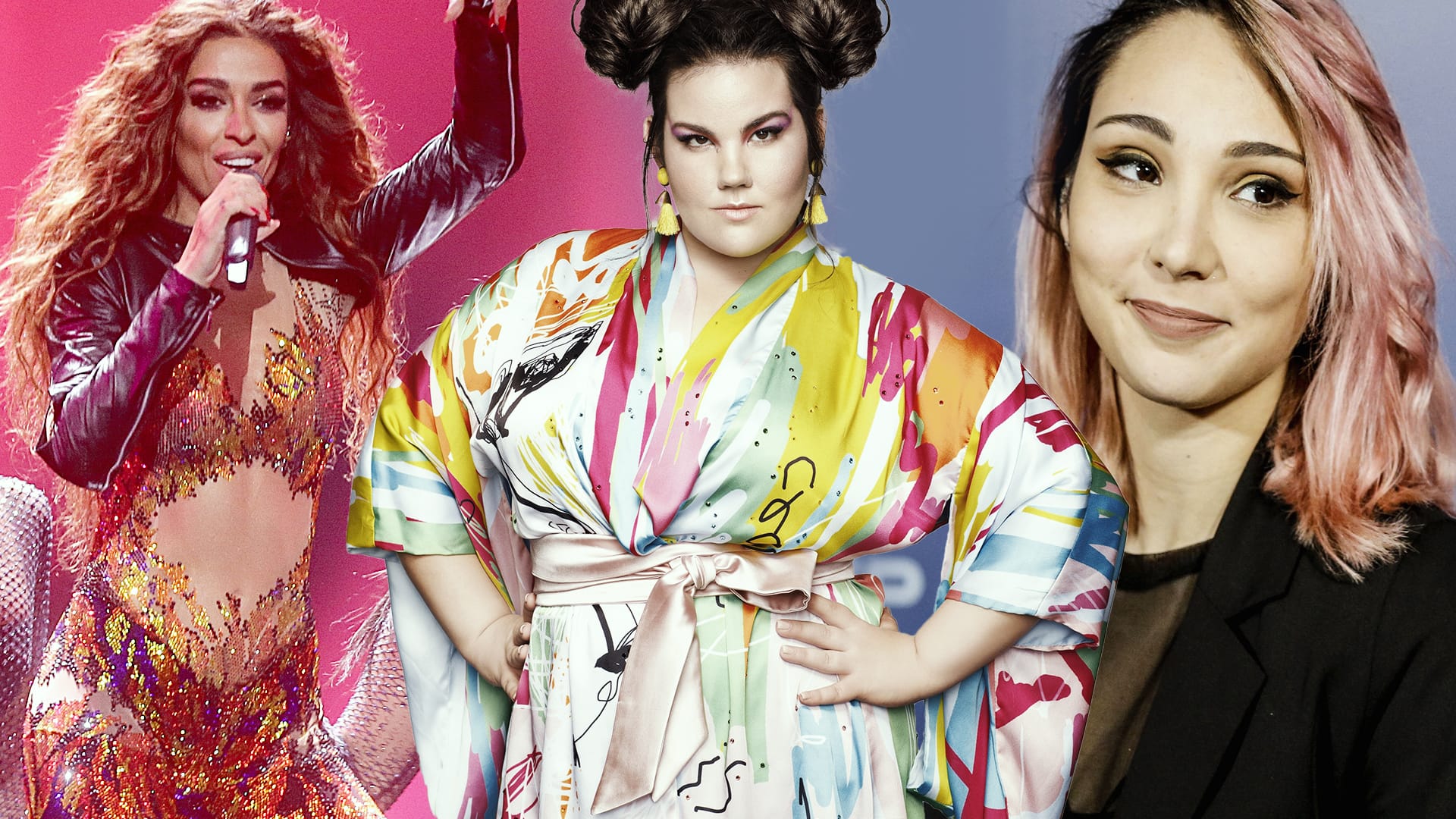 Eleni Foureira, Netta, Claudia Pascoal