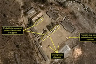 Ein Satellitenfoto vom Atomwaffen-Testgelände in Punggye-ri im Nordosten Nordkoreas: Pjöngjang will die Anlage vor den Augen internationaler Beobachter schließen. (Archivbild)