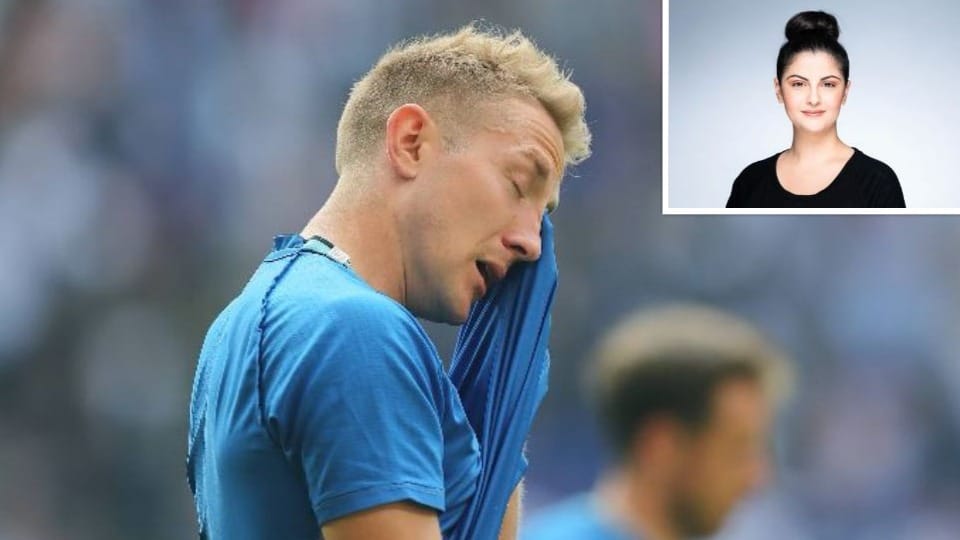 HSV-Spieler Lewis Holtby vergießt bittere Tränen. Der HSV ist abgestiegen und er konnte es nicht verhindern. Für Ani Palyan ein schlimmer Moment.