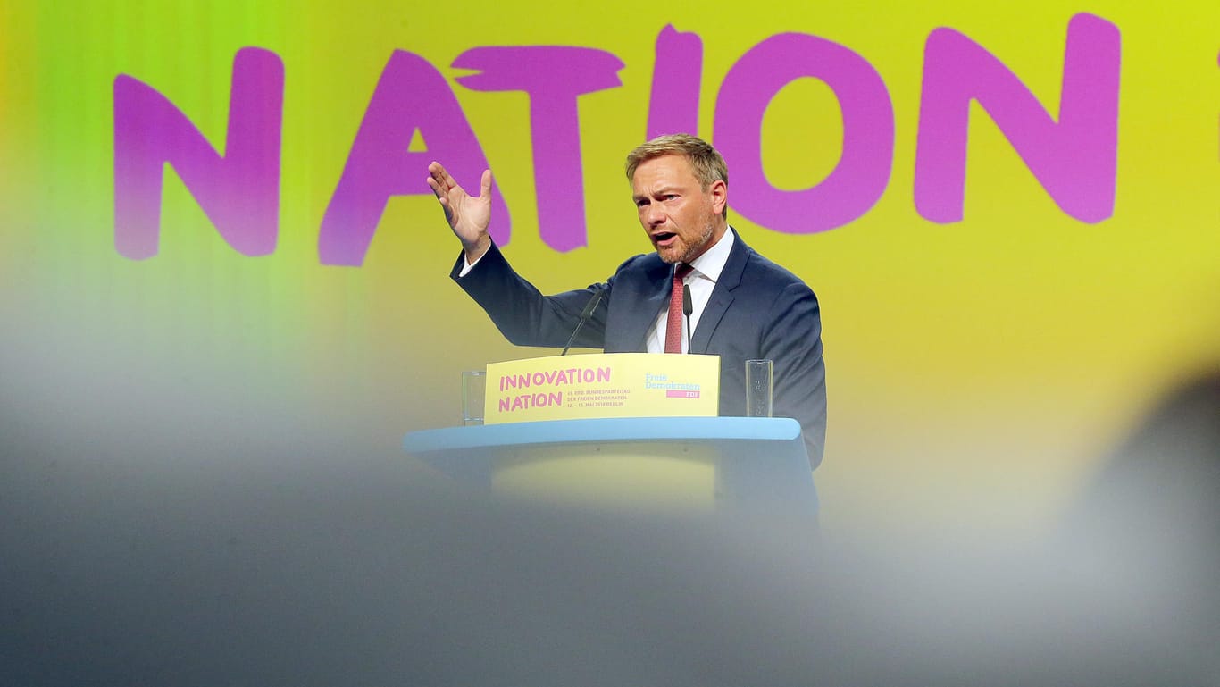 Keine Angst vorm qualifizierten Ausländer: Christian Lindner beim FDP-Parteitag in Berlin.