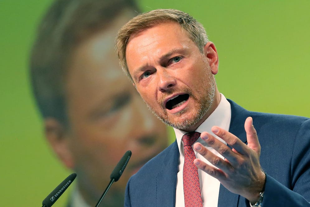 Christian Lindner auf dem FDP-Bundesparteitag in Berlin: Seine "Bäckerei-Äußerung" hat heftige Reaktionen ausgelöst.