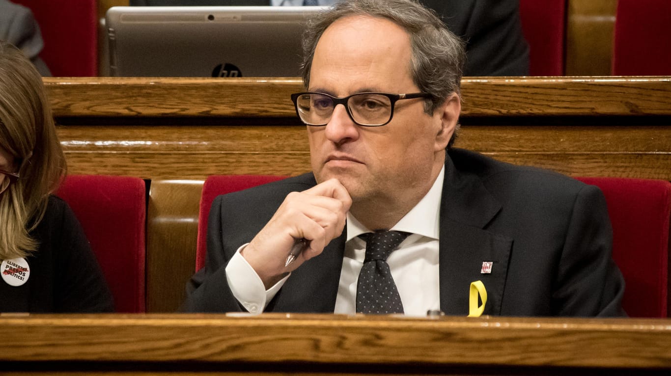 Quim Torra: Der wenig bekannte Politiker ist neuer katalanischer Regionalpräsident.