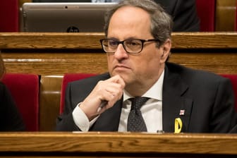 Quim Torra: Der wenig bekannte Politiker ist neuer katalanischer Regionalpräsident.