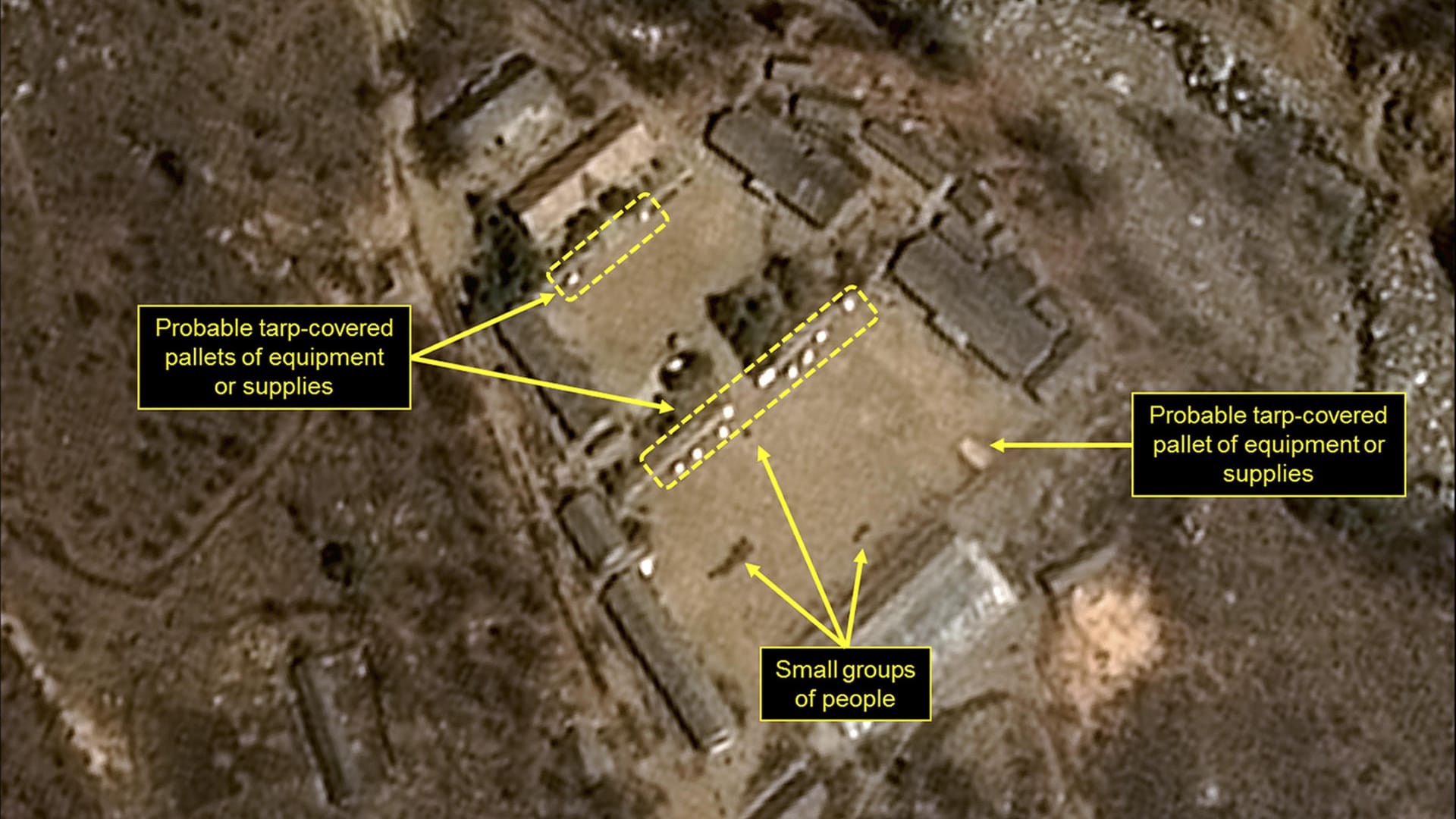 Das Atomtestgelände in Punggye-ri: Nordkorea hat mit dem Abbau der Anlagen begonnen. Das Atomtestgelände in Punggye-ri: Nordkorea hat mit dem Abbau der Anlagen begonnen.