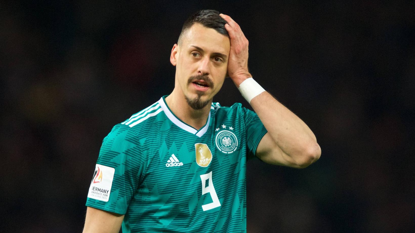 Sandro Wagner beim Testspiel gegen Brasilien im März: Offenbar verzichtet Bundestrainer Jogi Löw bei der WM auf den Bayern-Stürmer.