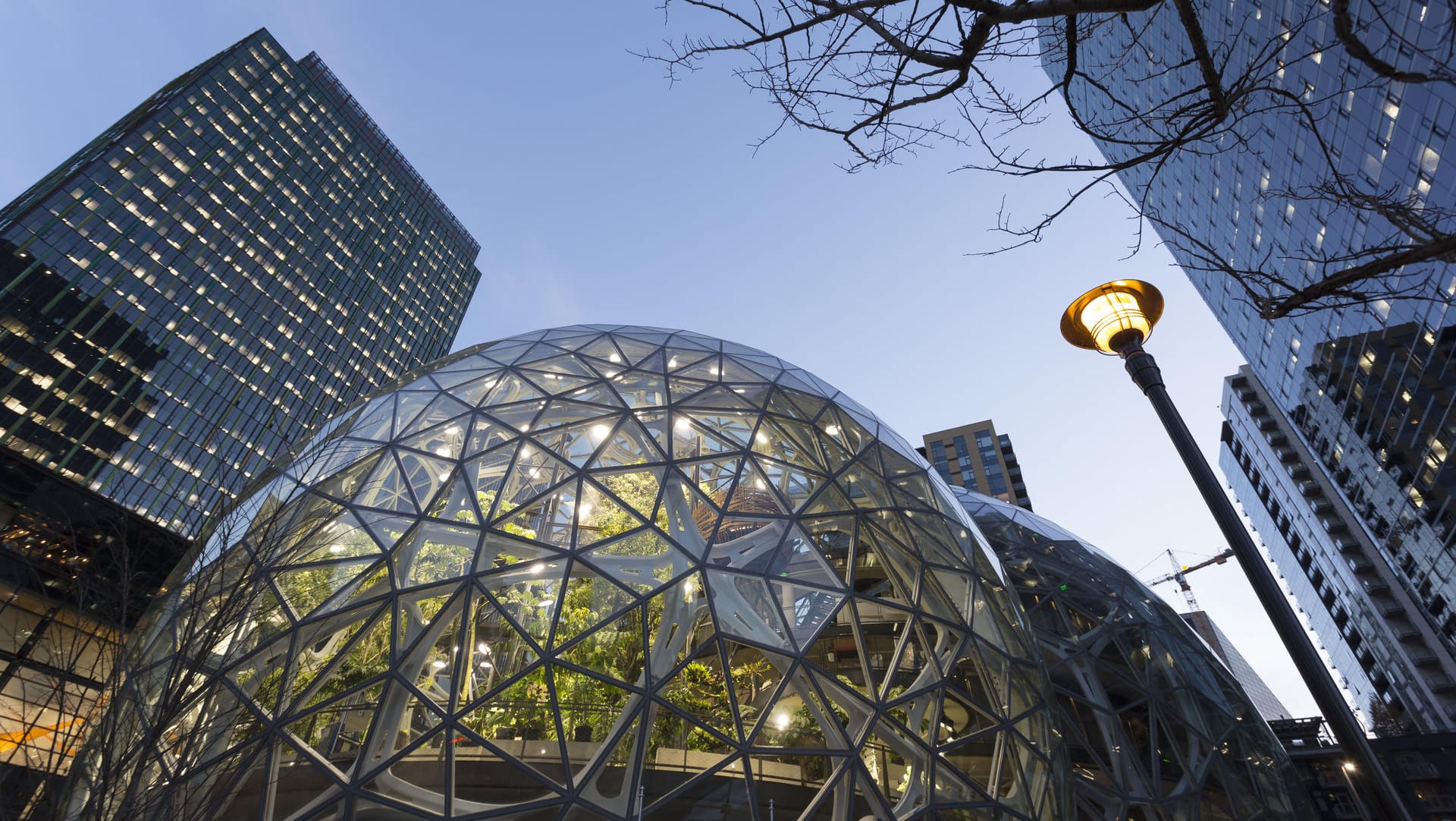 Der Amazon Urban Campus in Seattle: Der Handelskonzern beschäftigt 40.000 Mitarbeiter in seiner Heimatstadt. Der Amazon Urban Campus in Seattle: Der Handelskonzern beschäftigt 40.000 Mitarbeiter in seiner Heimatstadt.