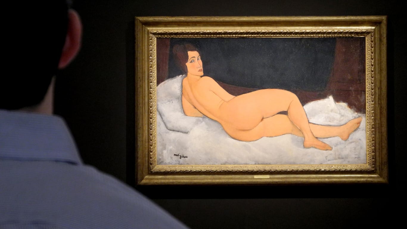 Dieses Aktgemälde des italienischen Malers Amedeo Modigliani ist für 157 Millionen Dollar (etwa 132 Mio Euro) versteigert worden.