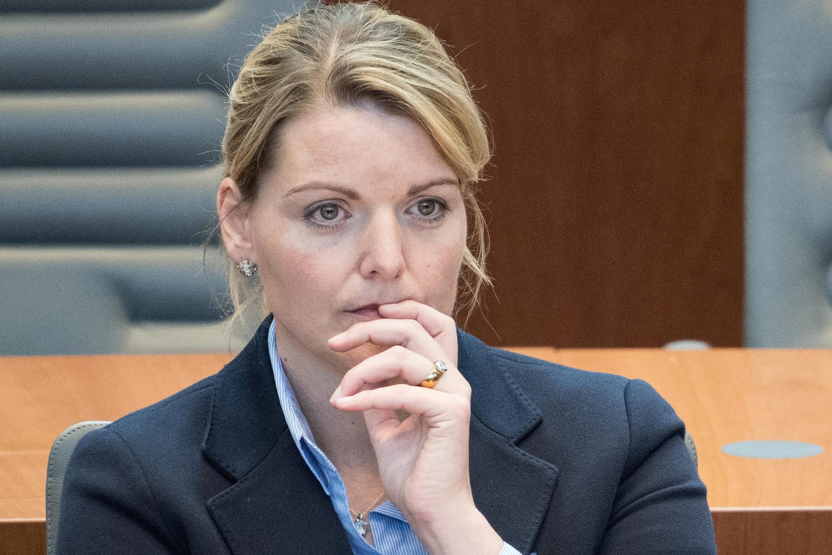 Christina Schulze Föcking (CDU), Nordrhein-Westfalens Umwelt- und Agrarministerin, im Landtag.