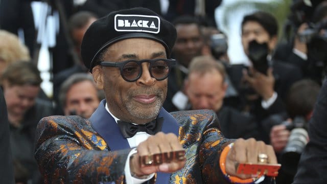 Regisseur Spike Lee stellte in Cannes seinen neuen Film "BlacKkKlansman" vor. Regisseur Spike Lee stellte in Cannes seinen neuen Film "BlacKkKlansman" vor.