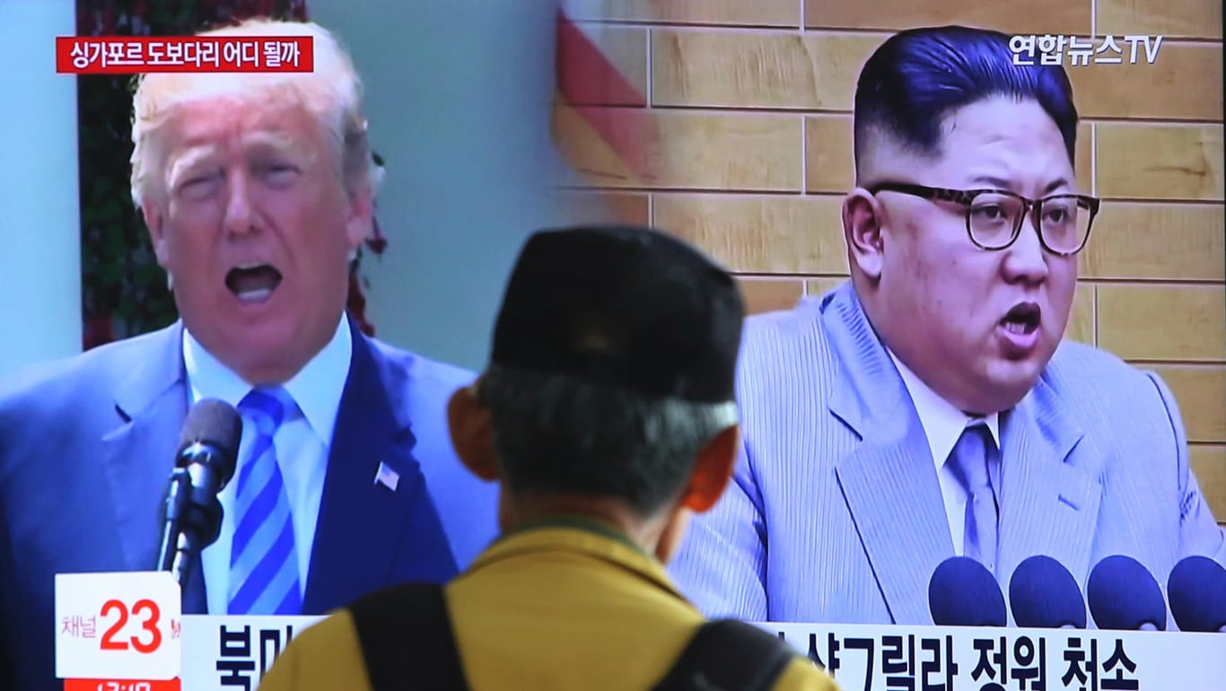 Donald Trump, Präsident der USA, und Kim Jong Un, Machthaber in Nordkorea: Das geplante Gipfeltreffen könnte noch scheitern.