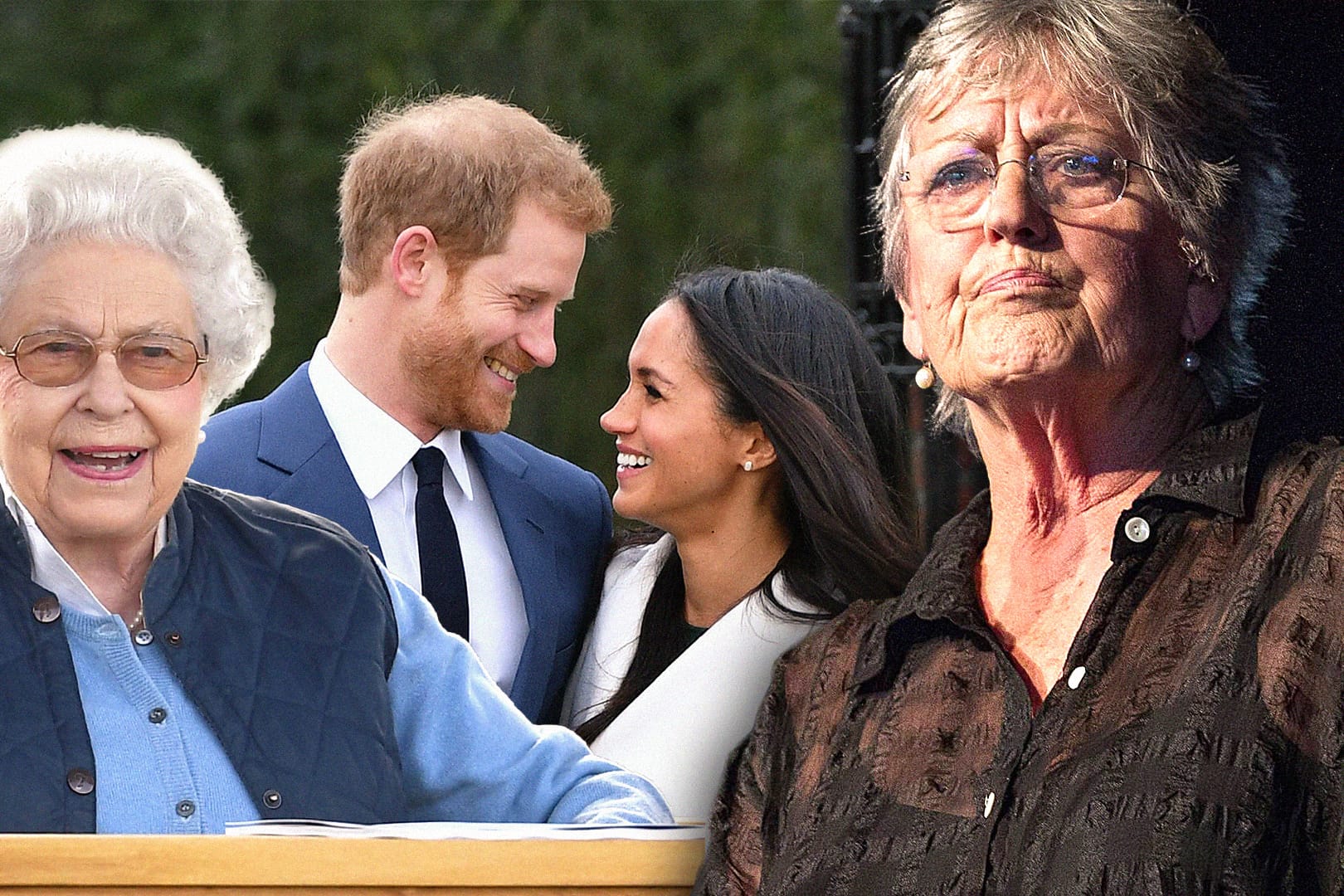 Jetzt wird scharf geschossen: Die britischen Royals bekommen nach dem Skandal um Meghans Vater Gegenwind von der Feministin Germaine Greer (r.)