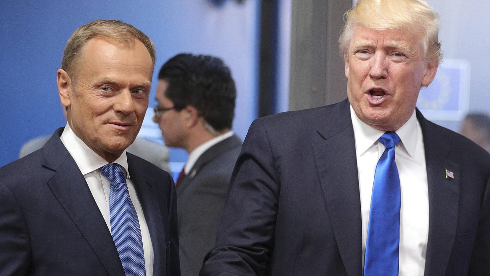 Donald Tusk und Donald Trump: Der EU-Ratschef hat den US-Präsidenten scharf angegrifffen.