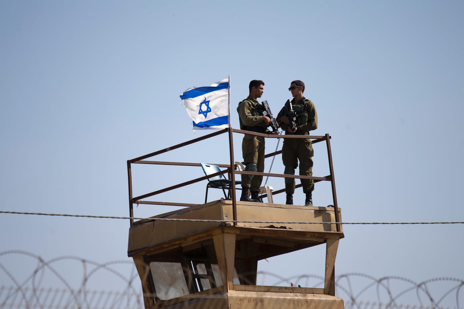 Israelischer Militärposten nahe Gaza: In dieser Woche erschossen israelische Soldaten mehr als 50 Palästinenser.