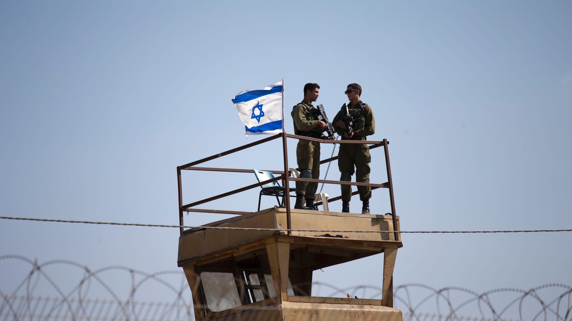 Israelischer Militärposten nahe Gaza: In dieser Woche erschossen israelische Soldaten mehr als 50 Palästinenser. Israelischer Militärposten nahe Gaza: In dieser Woche erschossen israelische Soldaten mehr als 50 Palästinenser.