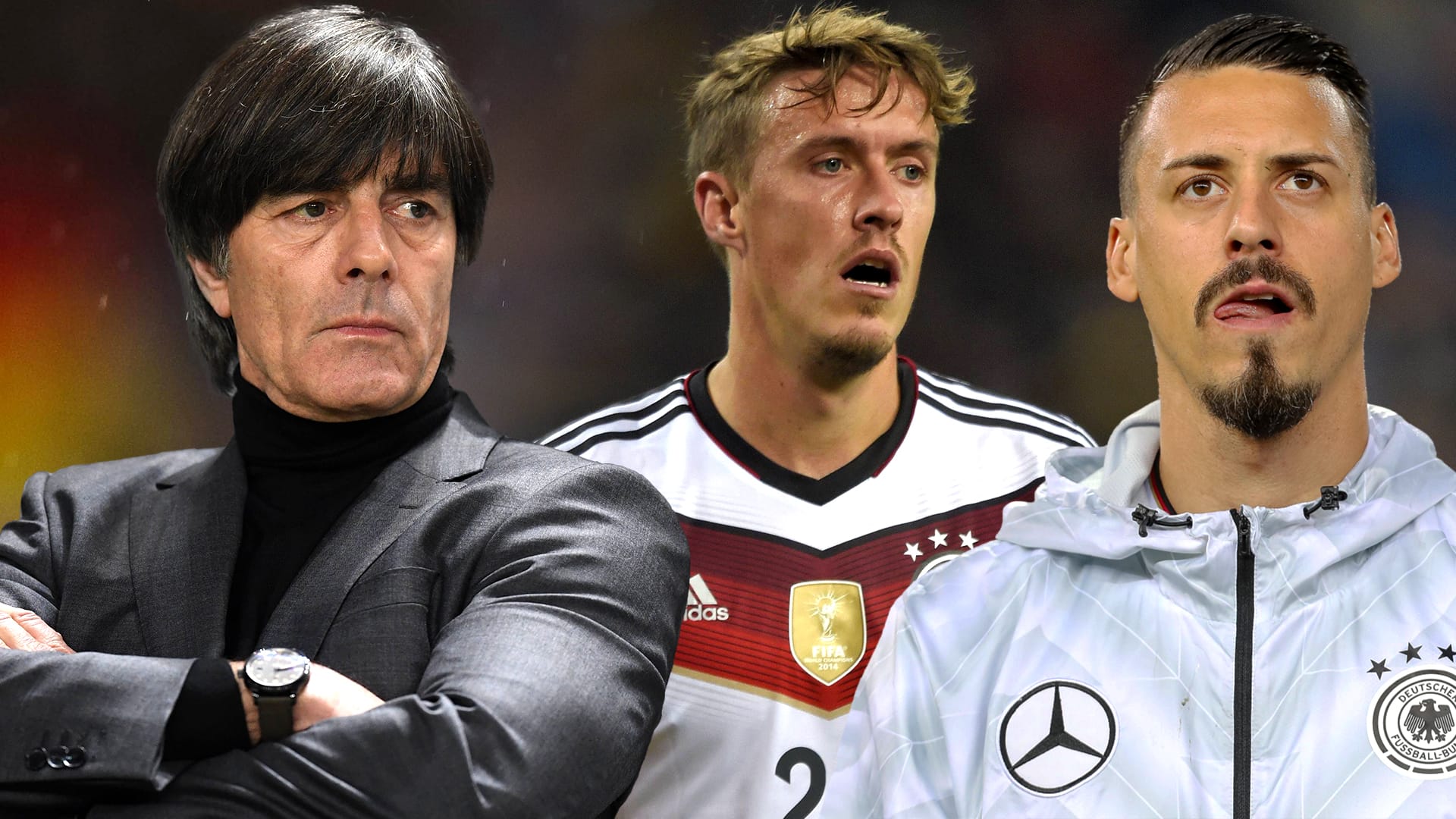 Kein Weg zurück: Max Kruse (m.) und Sandro Wagner (r.) werden das DFB-Trikot nicht mehr tragen.