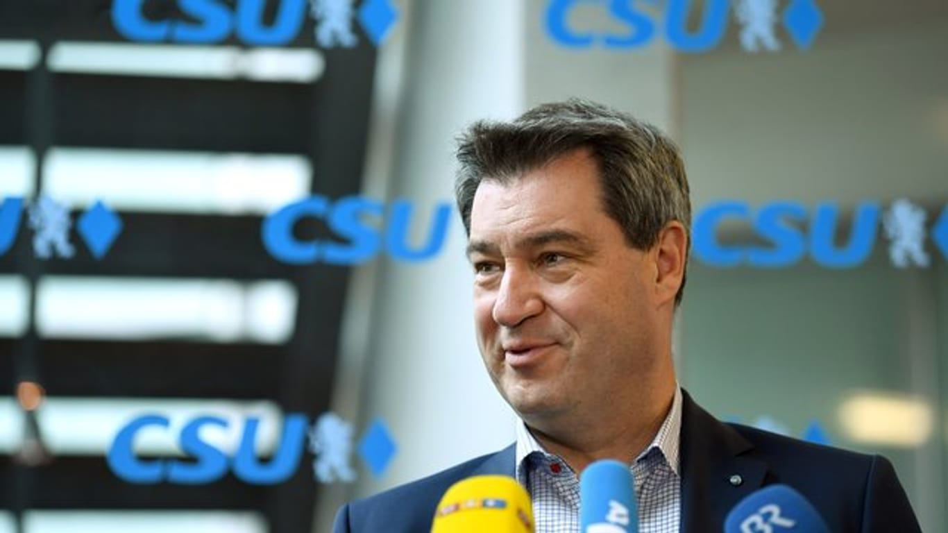 Der bayerische Ministerpräsident Markus Söder (CSU) muss um die absolute Mehrheit im Landtag fürchten.