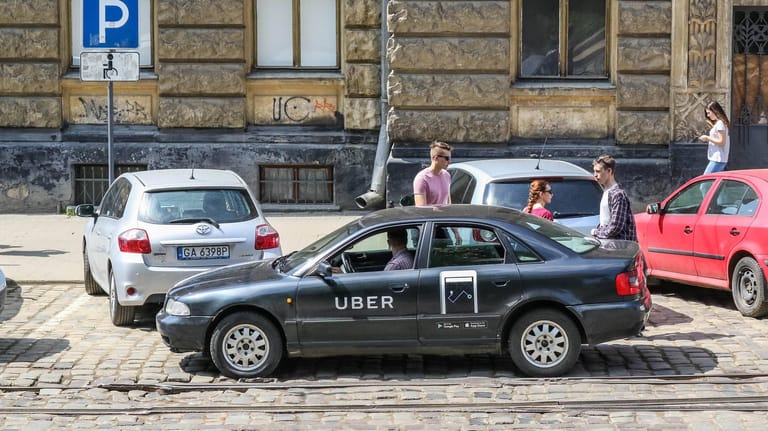 Uber-Fahrer in der Ukraine: Im Ausland ist der Fahrdienst bereits sehr erfolgreich.