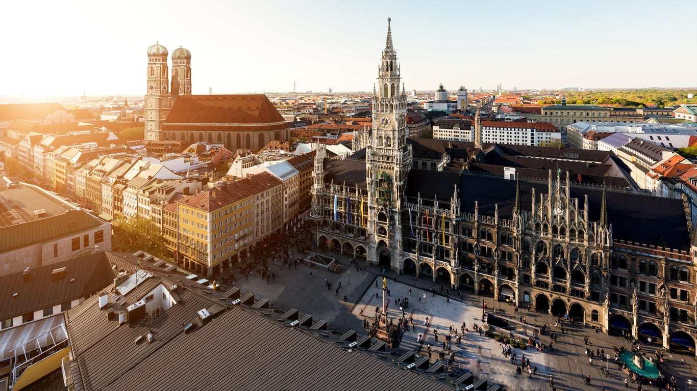 Blick auf den Marienplatz in München: Die bayerische Landeshauptstadt ist laut einer neuen Studie die Stadt in Deutschland mit der höchsten Lebensqualität.