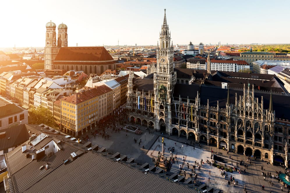 Blick auf den Marienplatz in München: Die bayerische Landeshauptstadt ist laut einer neuen Studie die Stadt in Deutschland mit der höchsten Lebensqualität.