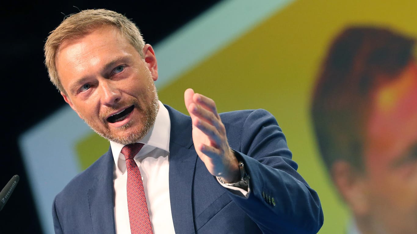 FDP-Chef Christian Lindner: Beim Parteitag hatte er mit seiner Bäckerei-Äußerung einen Sturm der Entrüstung ausgelöst.