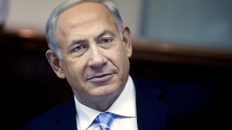 Der israelische Premierminister Benjamin Netanjahu: "Er sieht eben nicht aus wie George Clooney", sagt Karikaturist Dieter Hanitzsch.
