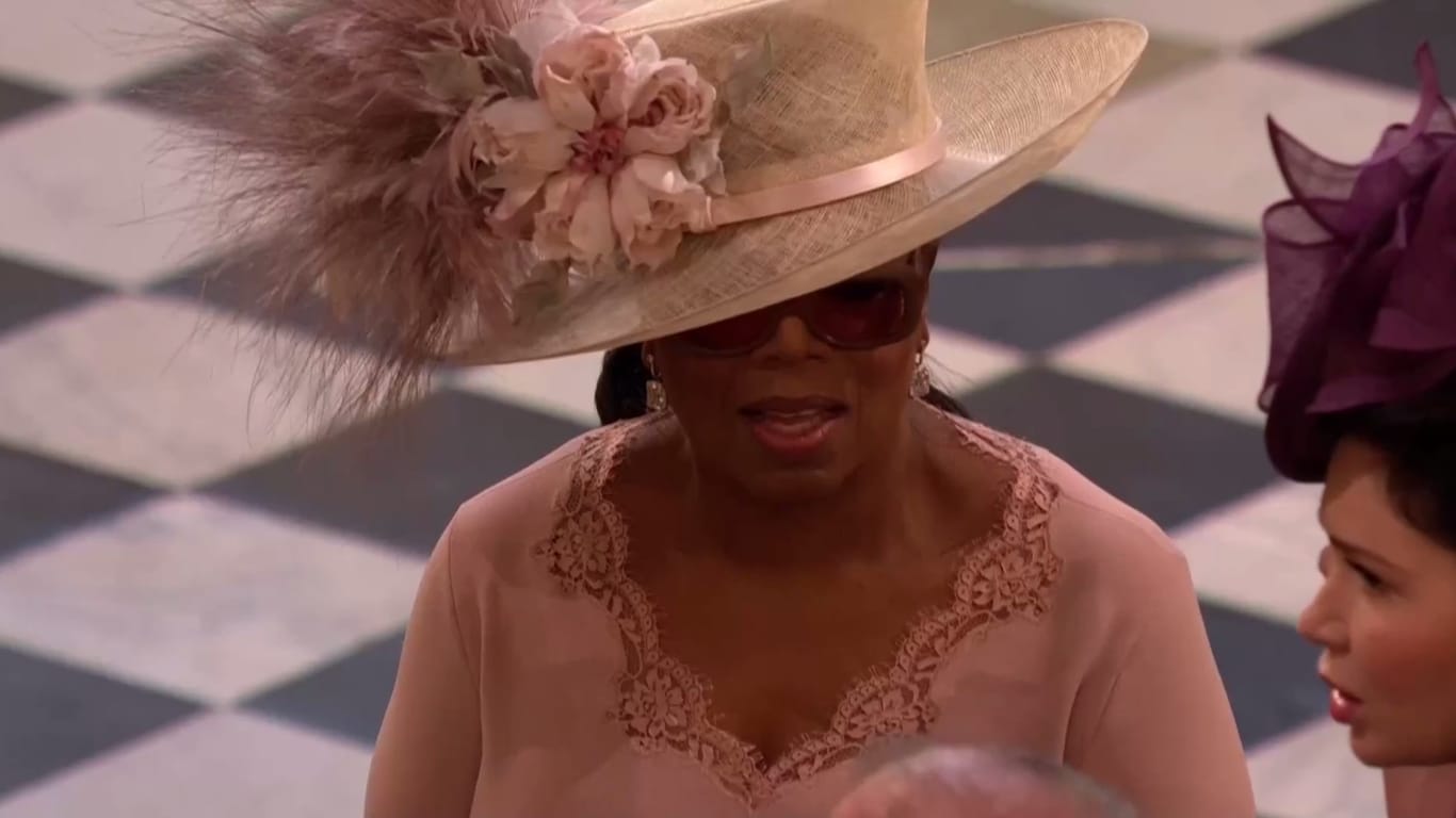 Oprah Winfrey bei der Royal Wedding.