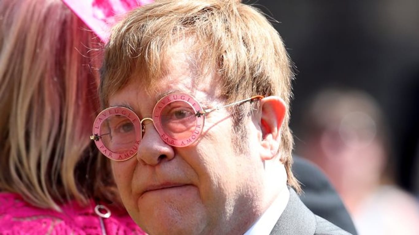 Nach der Trauung machte Elton John noch Musik.