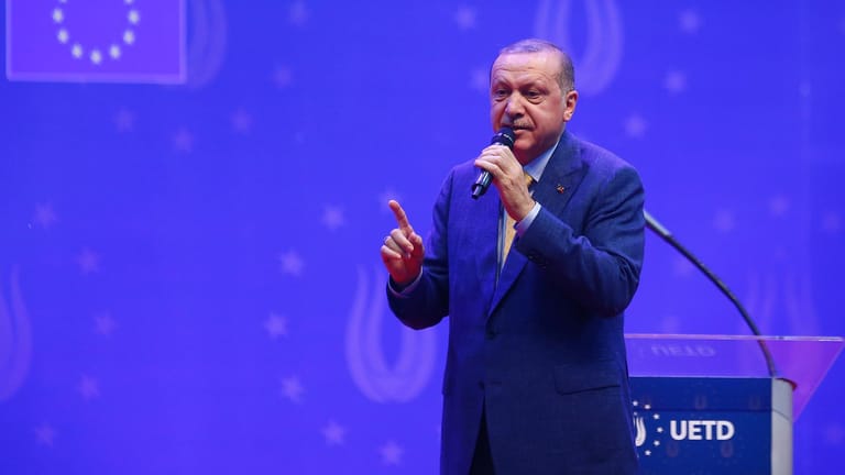 Türkeis Präsident Recep Tayyip Erdoğan in Sarajevo, Bosnien-Herzegowina