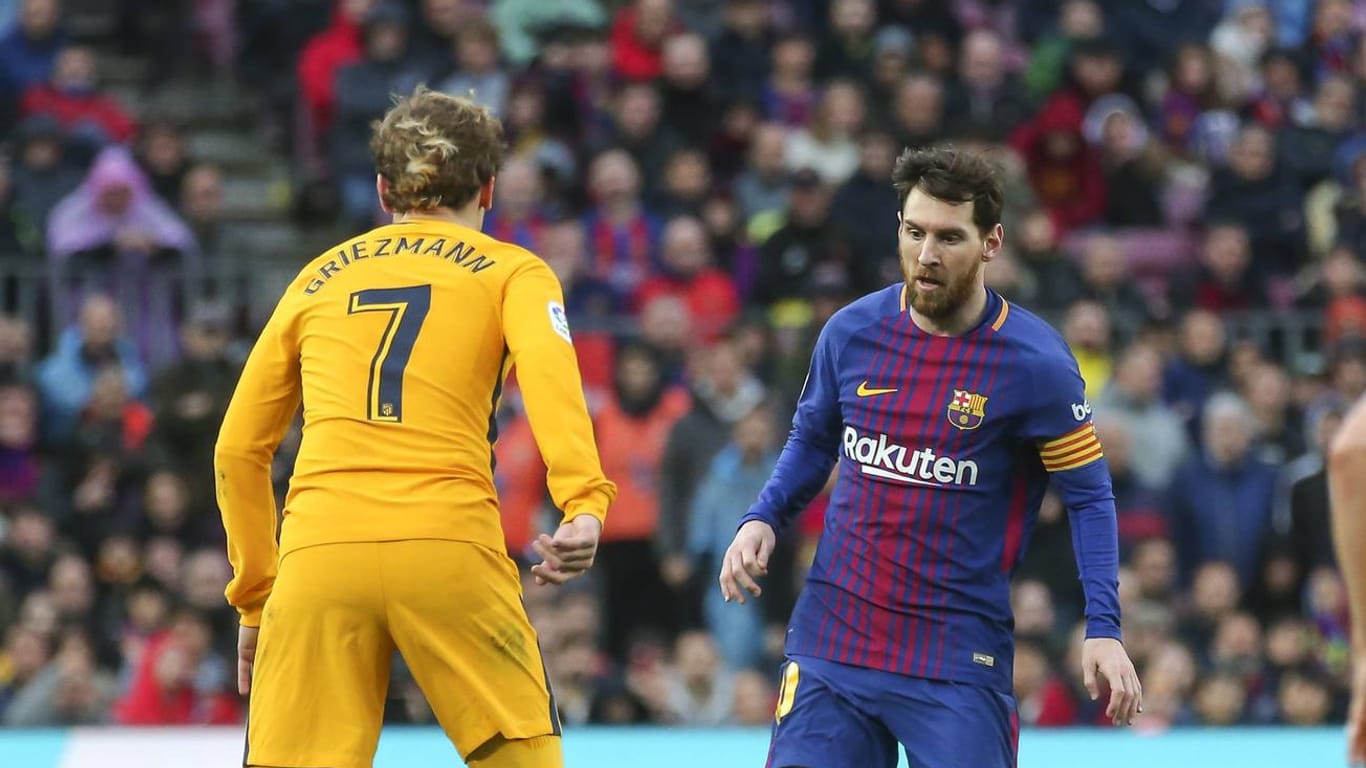 Bald vereint? Antoine Griezmann (l.) und Lionel Messi könnten ab der nächsten Saison zusammen für Barça spielen.