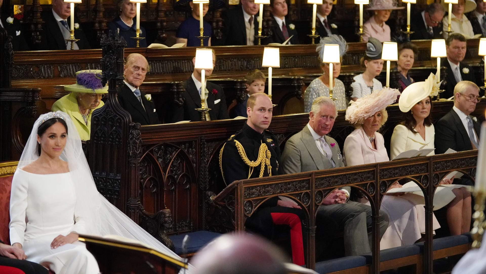 Hochzeit in Windsor: Der Platz neben Prinz William blieb leer.