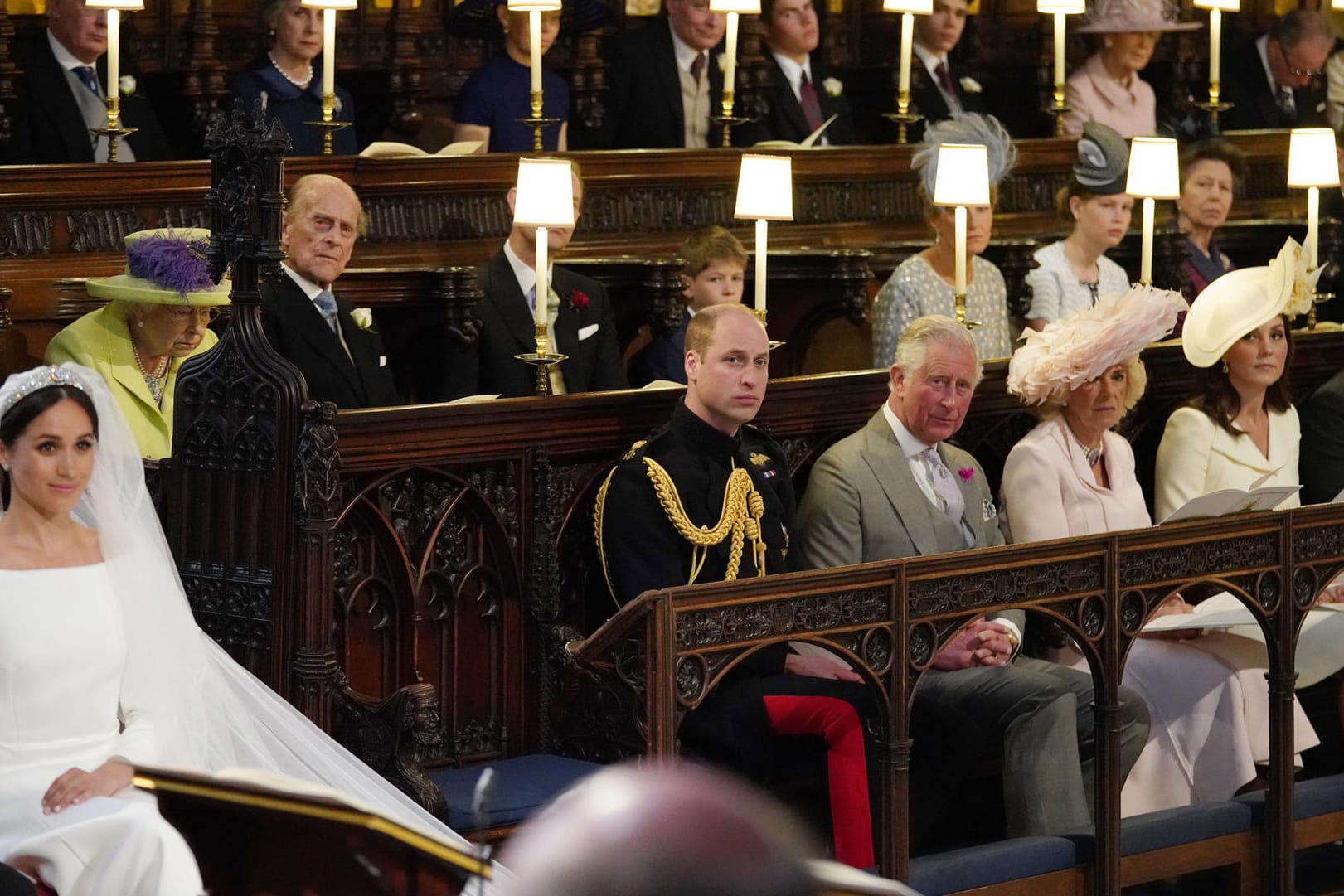 Hochzeit in Windsor: Der Platz neben Prinz William blieb leer.