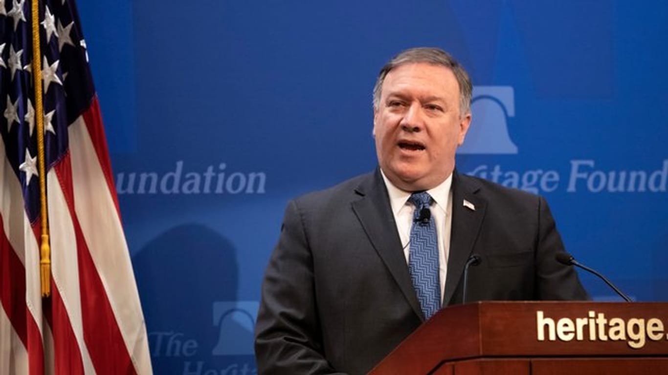 Rhetorischer Donnerschlag: US-Außenminister Mike Pompeo droht dem Iran mit noch härteren Sanktionen.
