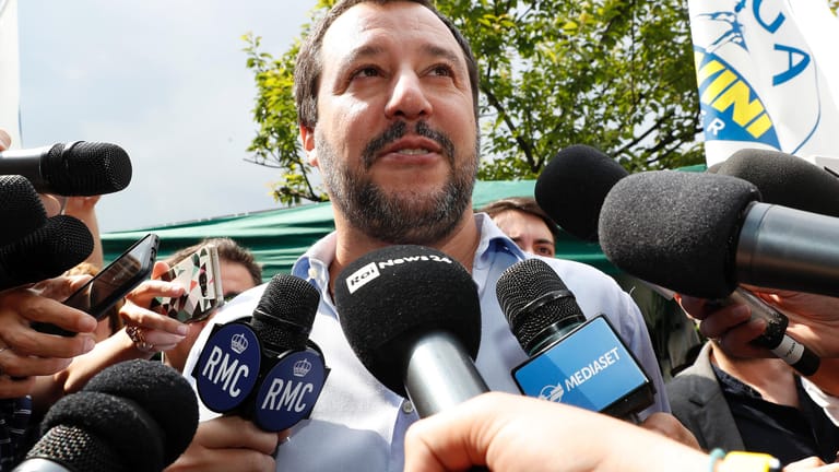 Lega-Chef Matteo Salvini: Gemeinsam mit den Linkspopulisten will der Rechtsradikale Italien regieren.