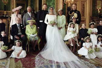 Eines der offiziellen Hochzeitsfotos von Prinz Harry und Meghan Markle: Körpersprachenexperten haben hier einiges zu entdecken.