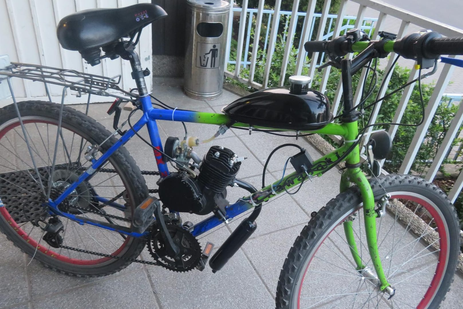 Das getunte Fahrrad: Ein 19-Jähriger besorgte sich einen Baukasten aus dem Internet, um sein Rad zu frisieren.
