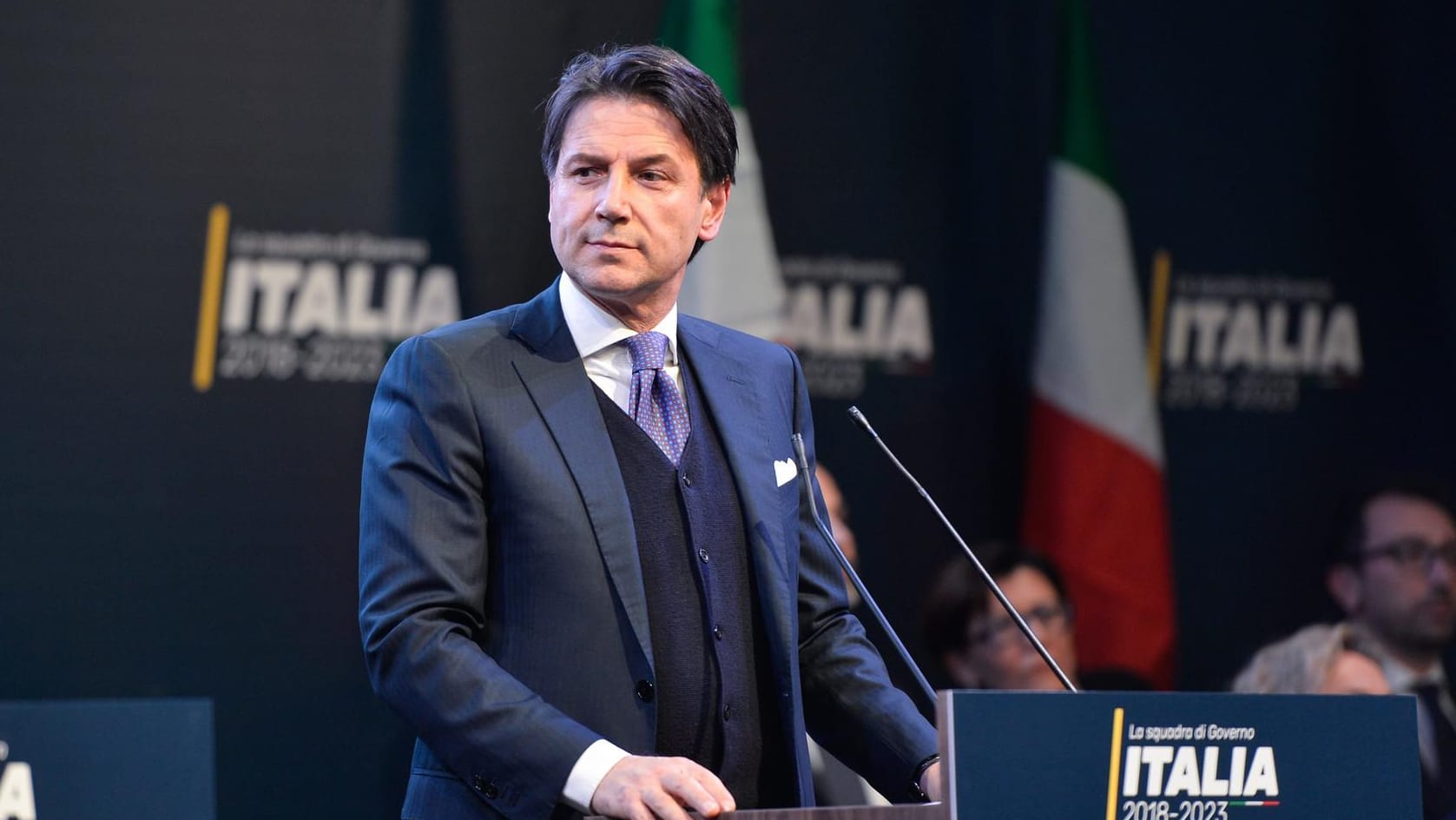 Giuseppe Conte: Er will Regierungschef von Italien werden. Giuseppe Conte: Er will Regierungschef von Italien werden.