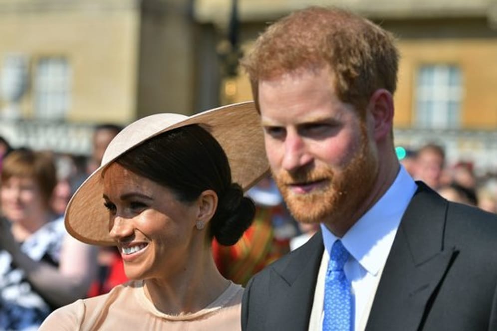 Prinz Harry und Herzogin Meghan beim Gartenfest im Buckingham Palace.
