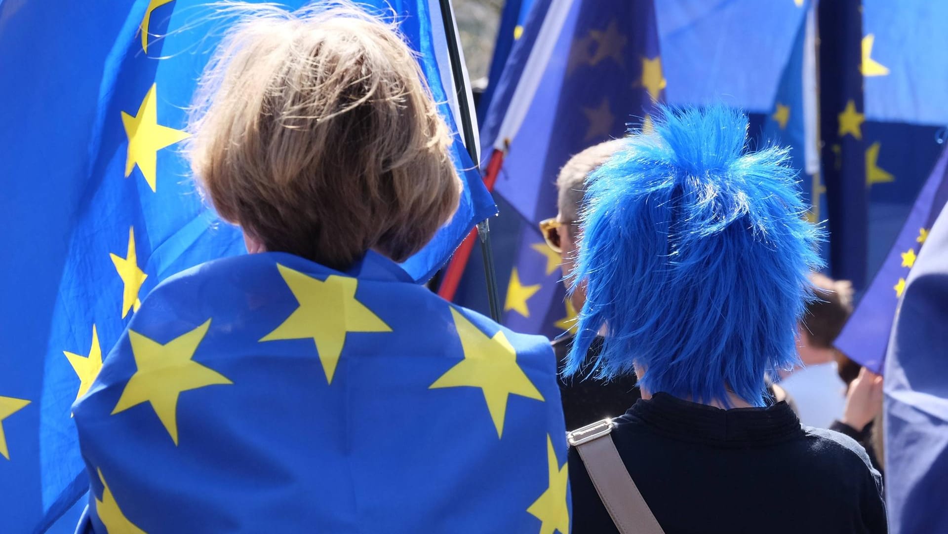 "Pulse of Europe"-Demo in Frankfurt im April: 75 Prozent der Deutschen sind der Ansicht, dass ihr Land von der EU-Mitgliedschaft profitiert.