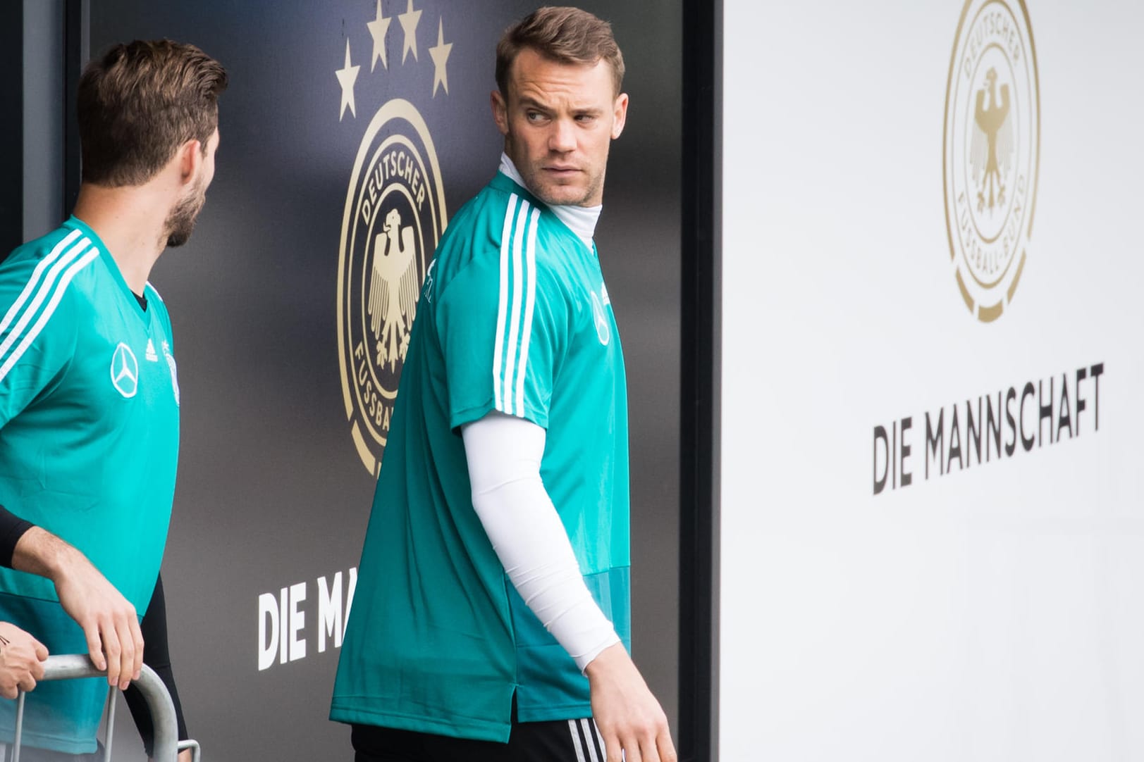 Wackelkandidat? Manuel Neuer im DFB-Trainingslager in Eppan.