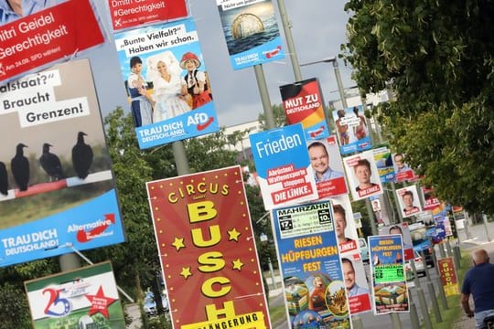 Plakate für die Bundestagswahl 2017: Beim Urnengang nahm die AfD der Union viele Wählerstimmen ab.