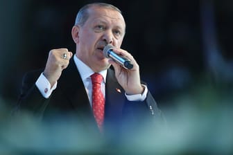 Der türkische Präsident Recep Tayip Erdogan: "Wir werden nicht aufhören, zum beiderseitigen Nutzen den EU-Beitrittsprozess zu verfolgen."