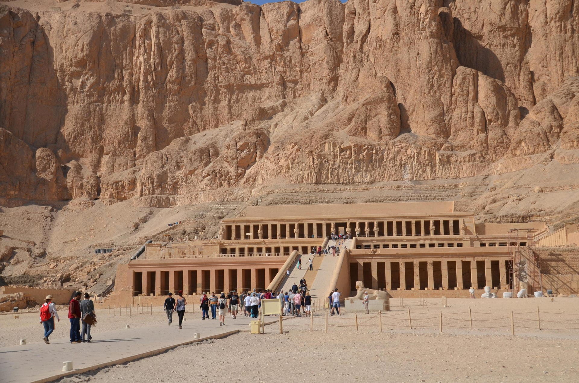 Der Totentempel der Hatschepsut in Theben-West nahe Luxor.