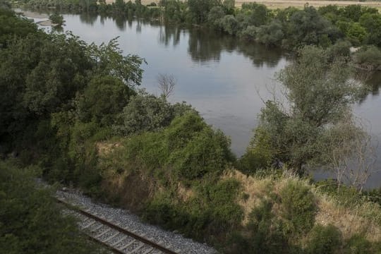 Der Fluss Evros bildet die natürliche Grenze zwischen Griechenland und der Türkei.