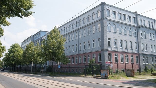 Flüchtlingsheim in Dresden. Flüchtlingsheim in Dresden.