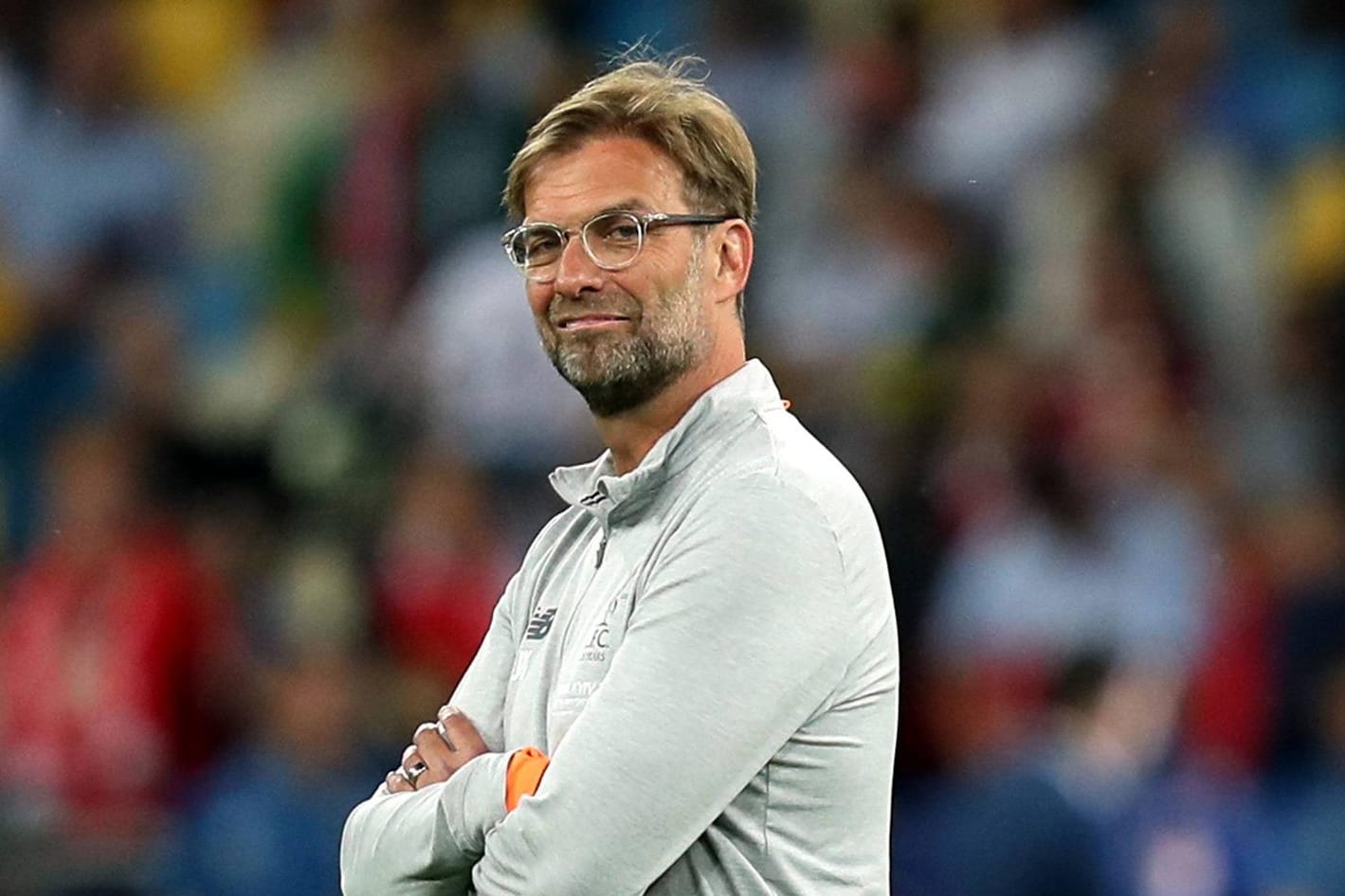 Jürgen Klopp: Die Pleite gegen Madrid hat dem Liverpool-Trainer nicht die Laune verdorben.